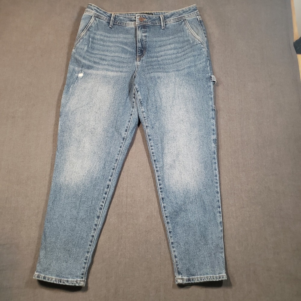 Sincerely Jules Carpenter Jeans Womens 13/31 Blue Utility Workwear Denim